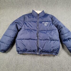 Dallas Cowboys Puffer Jacket Womens XL Wear Erin Andrews NFL Football Reversible
